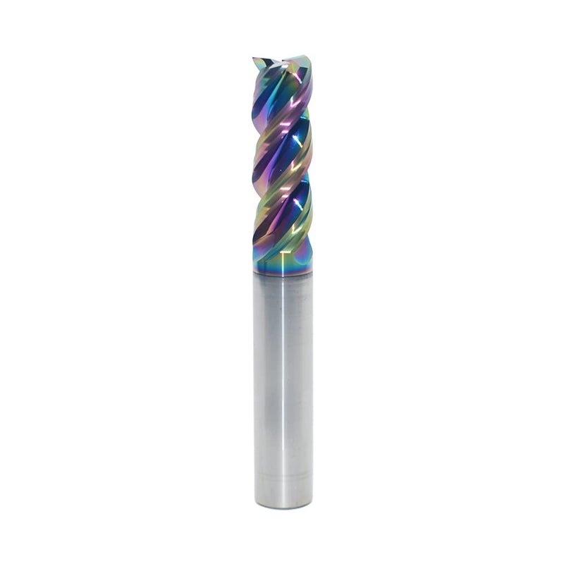 JIANXING 10mm Carbide Square End Mill for Aluminum & Copper Applications, 3-Flute, HRC 55 Deg, 10mm Cutting Diameter, 75mm Length, 10mm Shank,DLC Coating, CNC Router Bits (1 Pieces) - Image 1